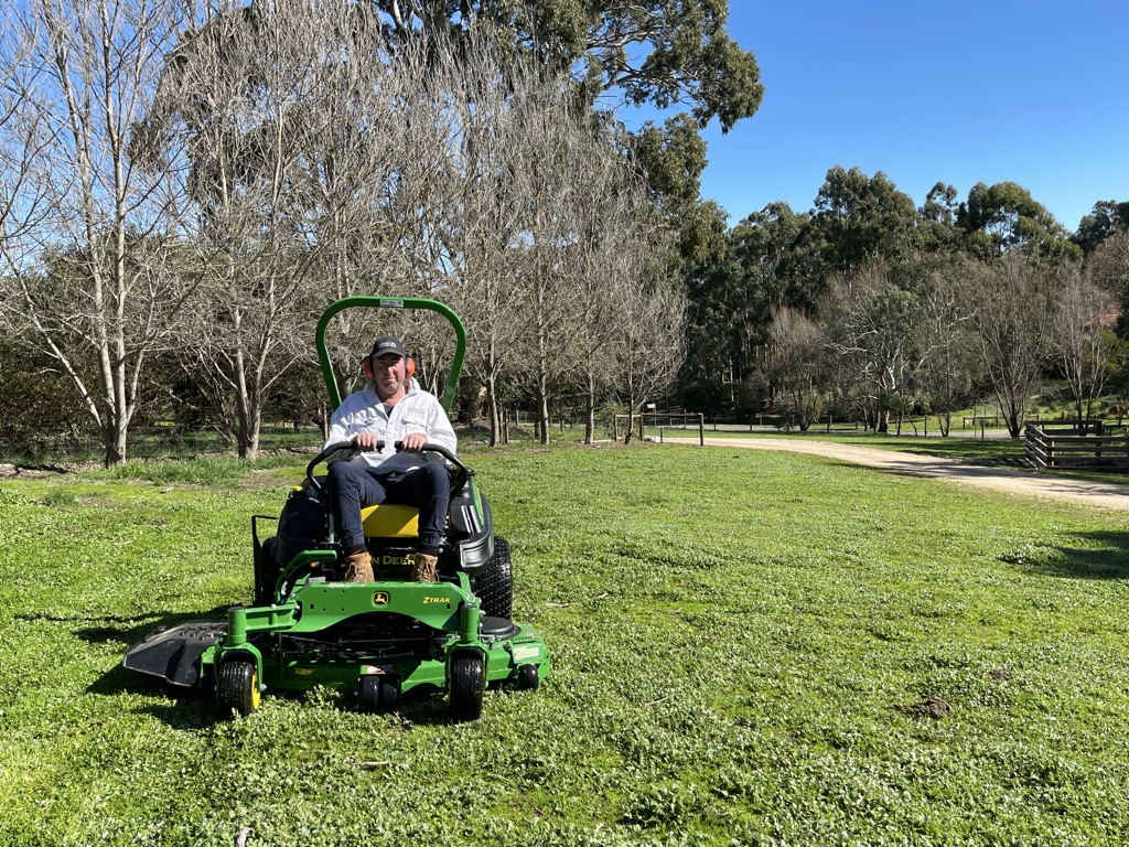 Adelaide Hills Farm Services has just taken delivery of a John Deere Zero Turn Lawn Mower