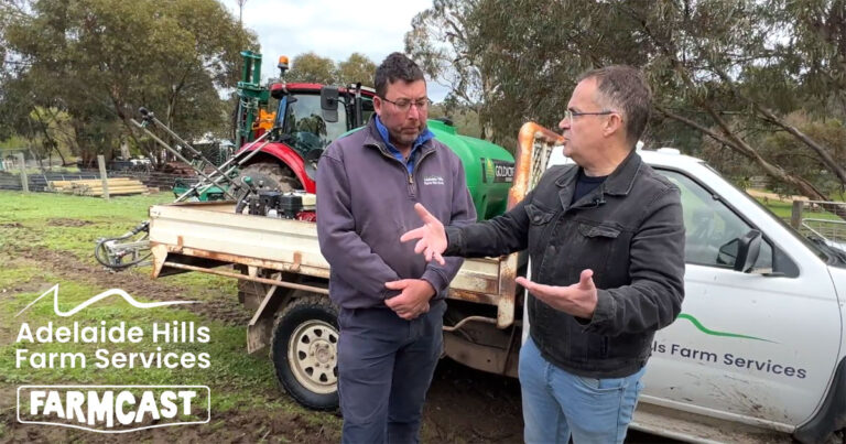 Richard Pascoe discusses Ag Tech and security with Pods on the Adelaide Hills Farmcast